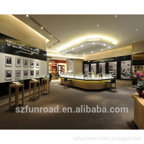 Superior Quality Wholesale jewelry glass display showcase